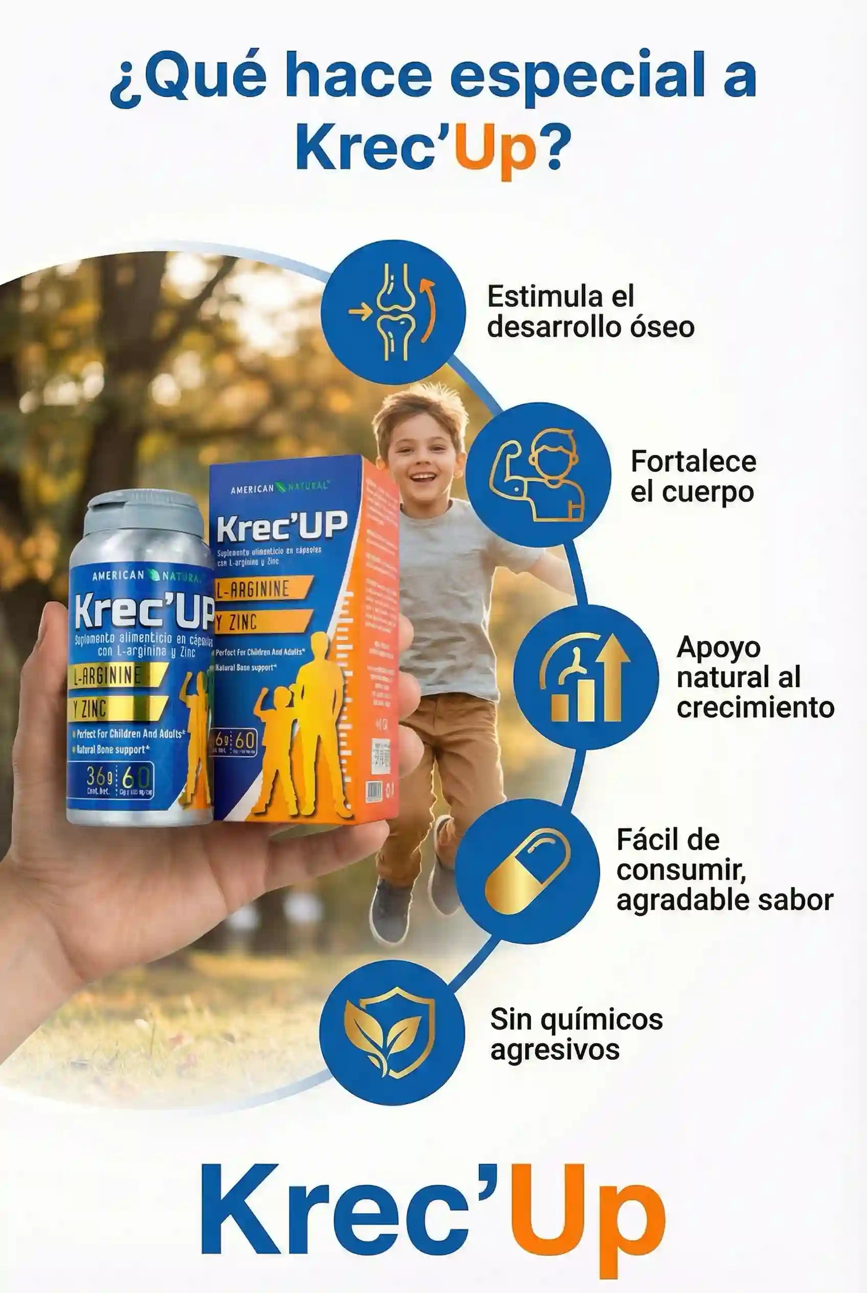 Krec'UP PERÚ: Activador Hormonal de Crecimiento & desarrollo máximo