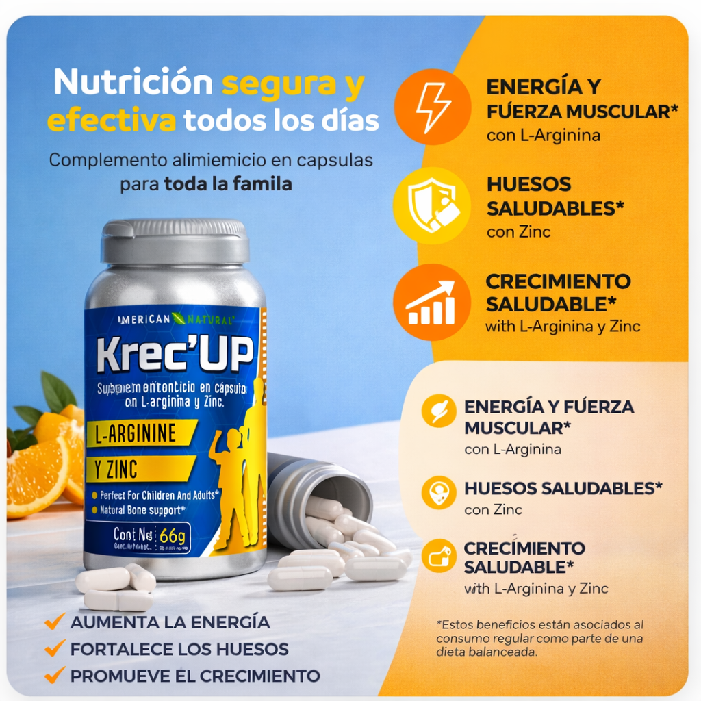 Krec'UP PERÚ: Activador Hormonal de Crecimiento & desarrollo máximo